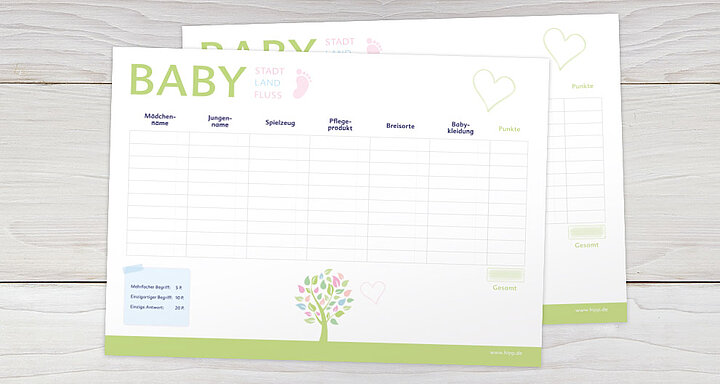 Baby Stadt Land Fluss: Spielideen für Ihre Babyparty | HiPP